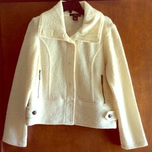 Cream colored wool jacket